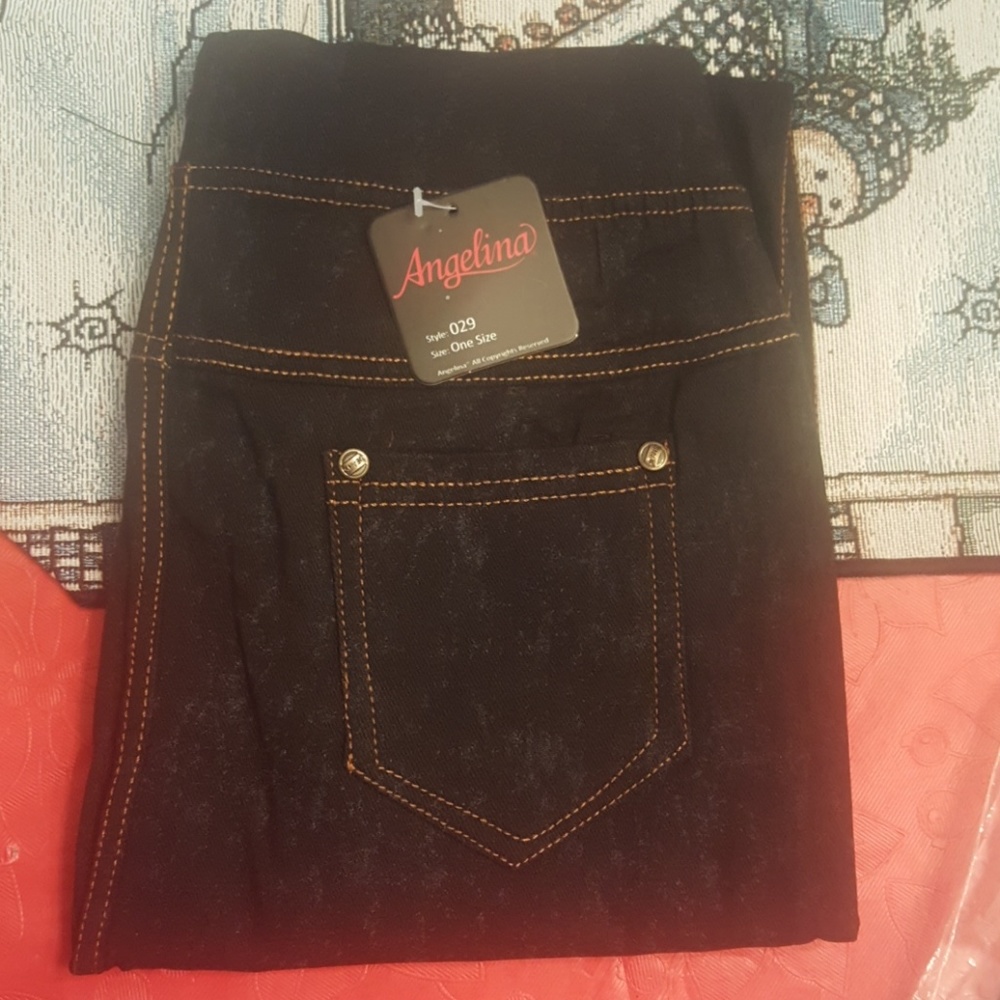 Angelina black super soft jeggings